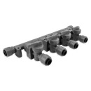 Duotight 4-virzienu Sadales Kolektors (Manifold) ar Pretvārstiem un Noslēgvārstiem 8mm